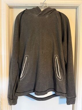 Vollebak “Raw Hemp” Hooded Pullover Sweater - Charcoal